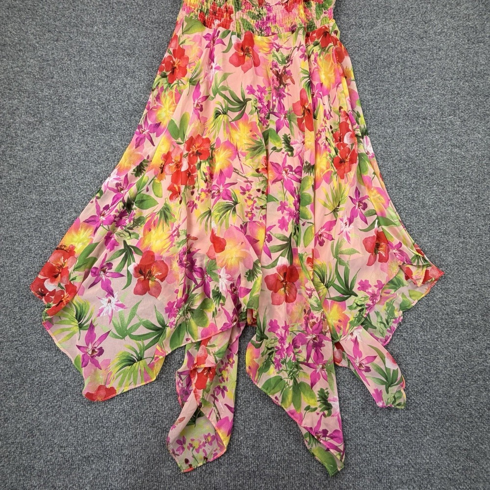 Rabbit Rabbit Rabbit Designs‎ Pink Floral Off Shoulder Dress Size 16 - Picture 4 of 11